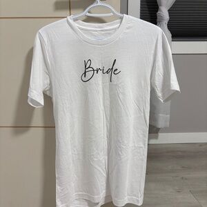 Woman's size small bride t shirt